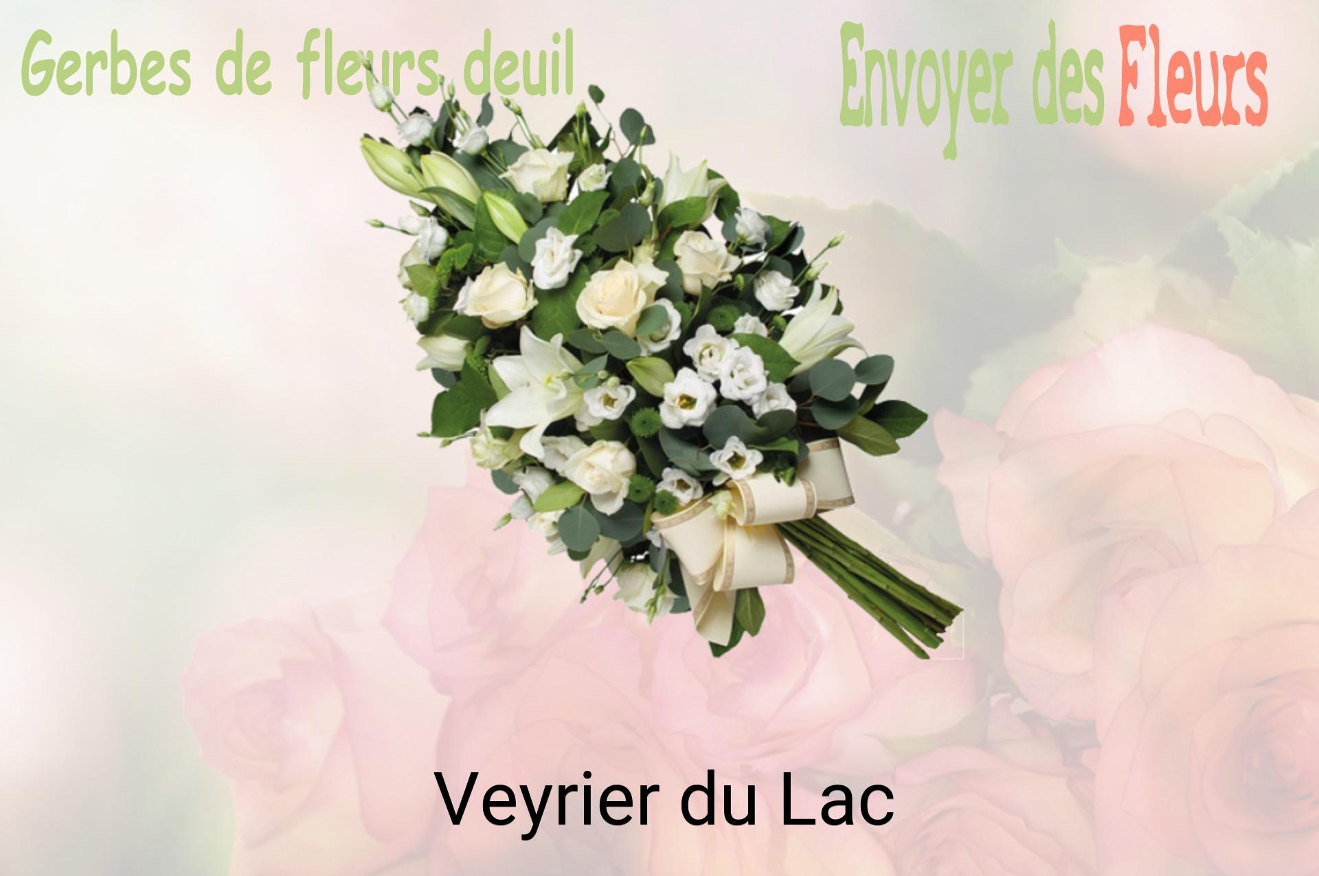 Gerbe de fleurs de deuil livrée à Veyrier-du-Lac